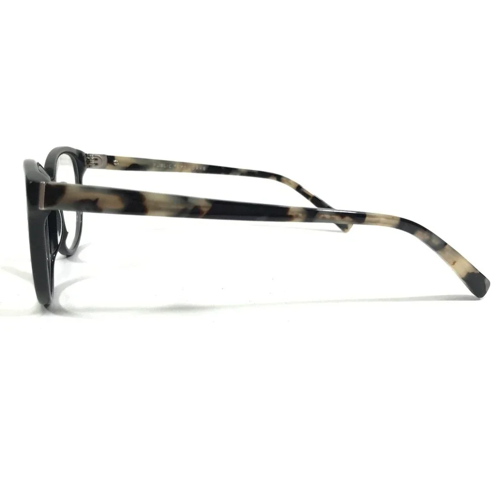 Public Eyeworks Eyeglasses Frames BELLEVUE-C02 Black Tortoise Cat Eye 53-13-140